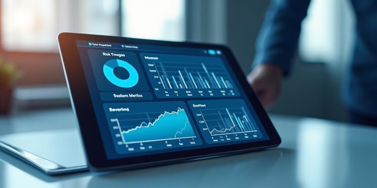 A professional trader analyzing risk levels on a clean dashboard